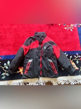 Spyder Kids Black and Red Insulated Ski Jacket Size 12